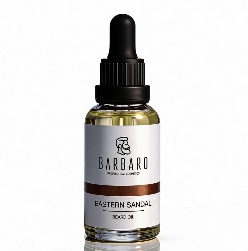 BARBARO Beard Oil for Men Fast Growth Natural Eastern sandal Barbaro 30 ml. - Image 1